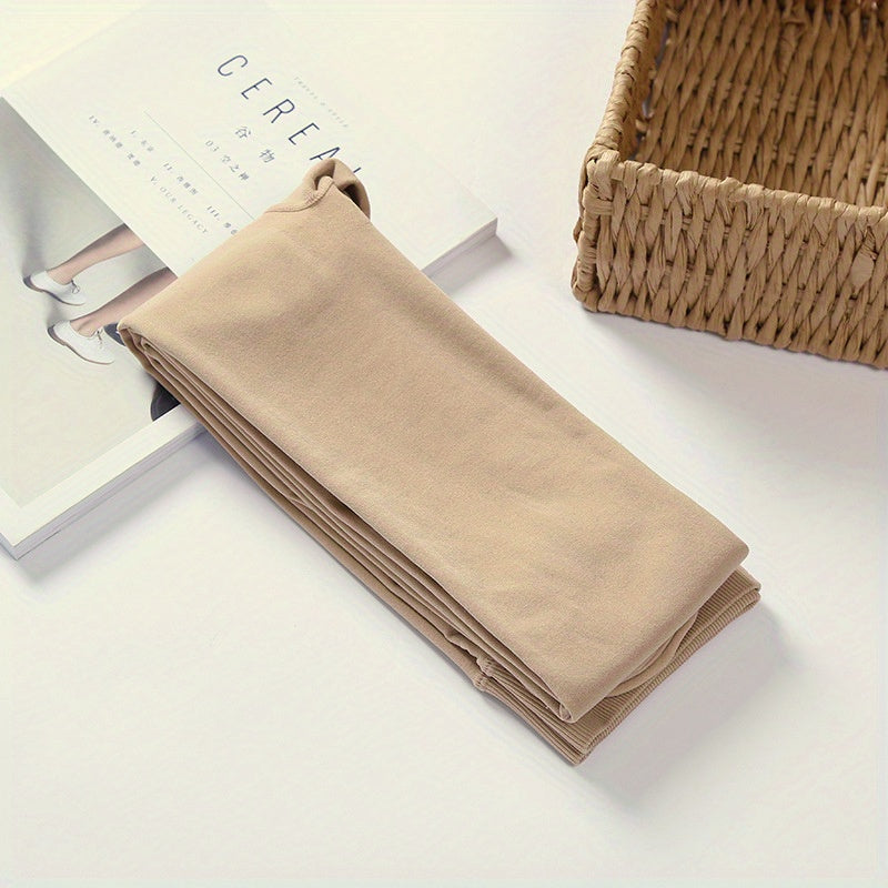  Casual Pantyhose Women's Plus Solid Semi Sheer Slim Fit Footed
