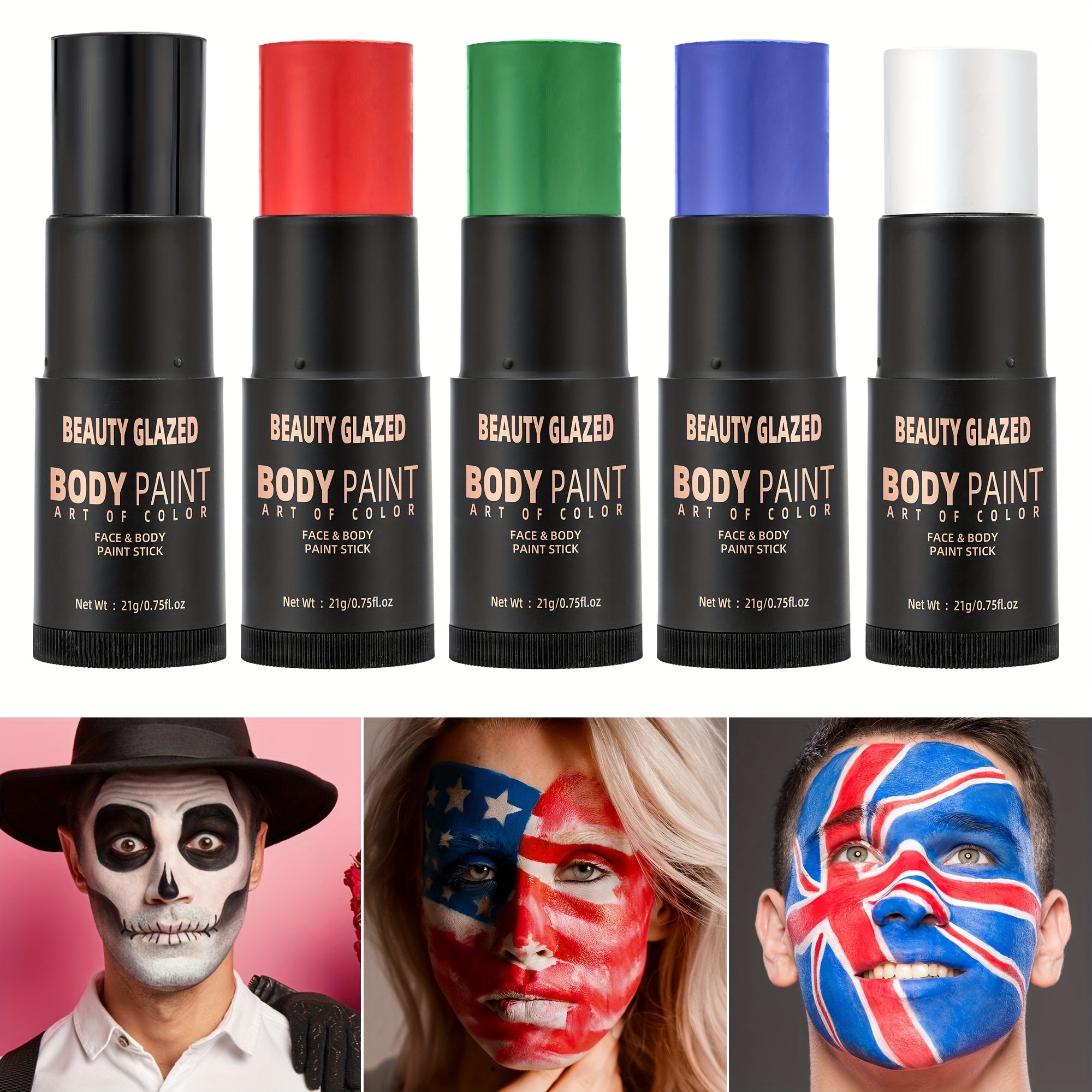 Face and Body Painting Stick Palette - Art Makeup for Halloween Party