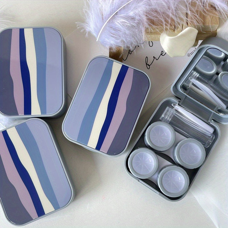 Summer Rainbow Portable Lens Box Care Box Storage