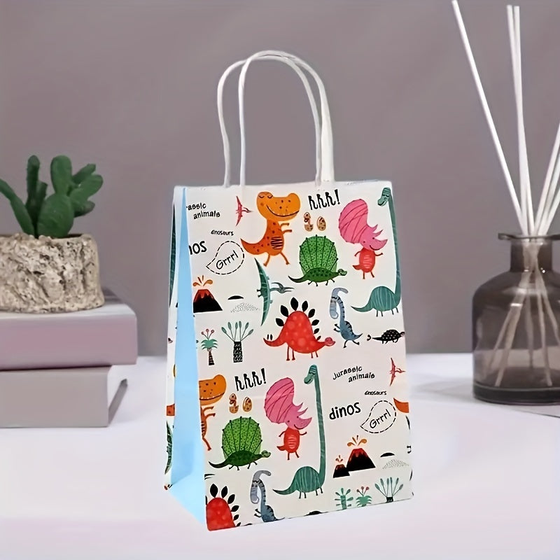 6pcs Dinosaur Gift Bags Birthday Party Home Decoration Supplies