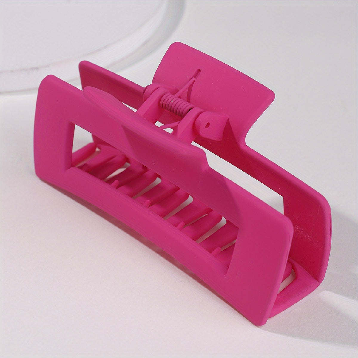 Clear Square Hair Claw Clips Strong Hold Hair Jaw Clip For Thick Hair