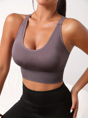 Cross Back Sports Bra for Women Workout Comfortable Breathable
