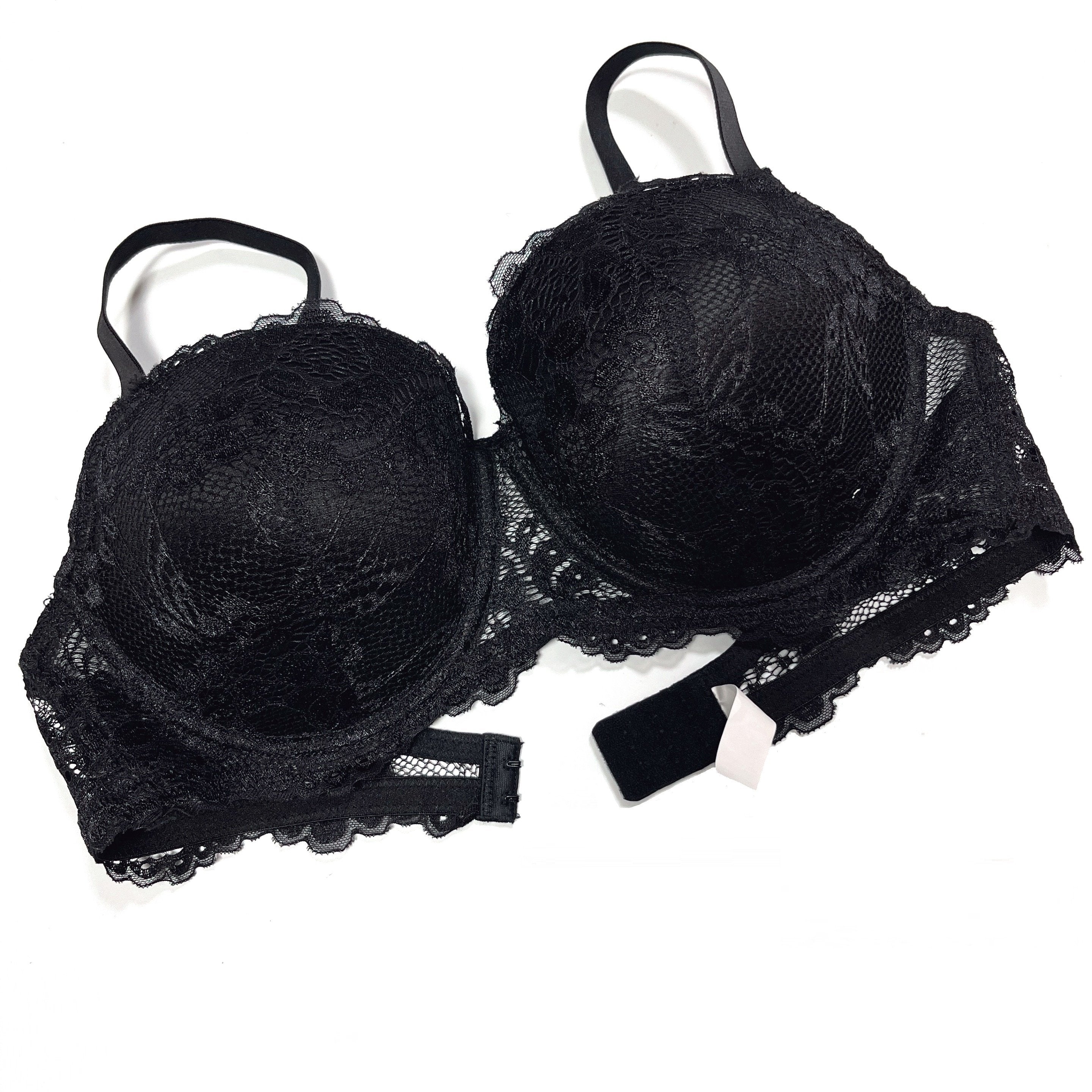  Floral Lace Molded Cup Padded Underwire Bra
