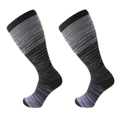 3 Pairs Plus Size Compression Socks 20 30 Mmhg Knee High Support Stockings