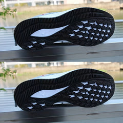 Men's Letter Print Lace up Sneakers Soft Sole Walking Shoes