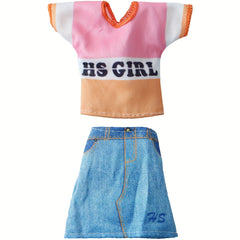 5pcs Doll Clothes Set for 11.5 Inch Dolls Casual & School Style Outfits