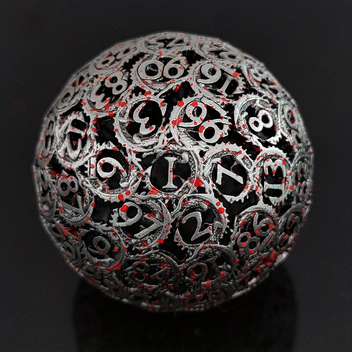 Metal Hollow Dice Polyhedral RPG Accessories Halloween Gift