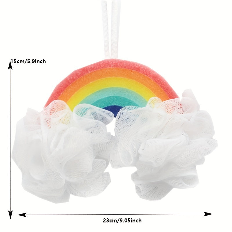 Rainbow Sponge Bath Ball for Kids