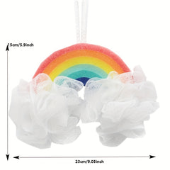 Rainbow Sponge Bath Ball for Kids