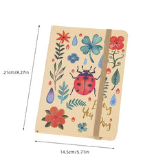 A5 Hardcover Journal Diary Animal Plant Cover Lined Pages Notebook