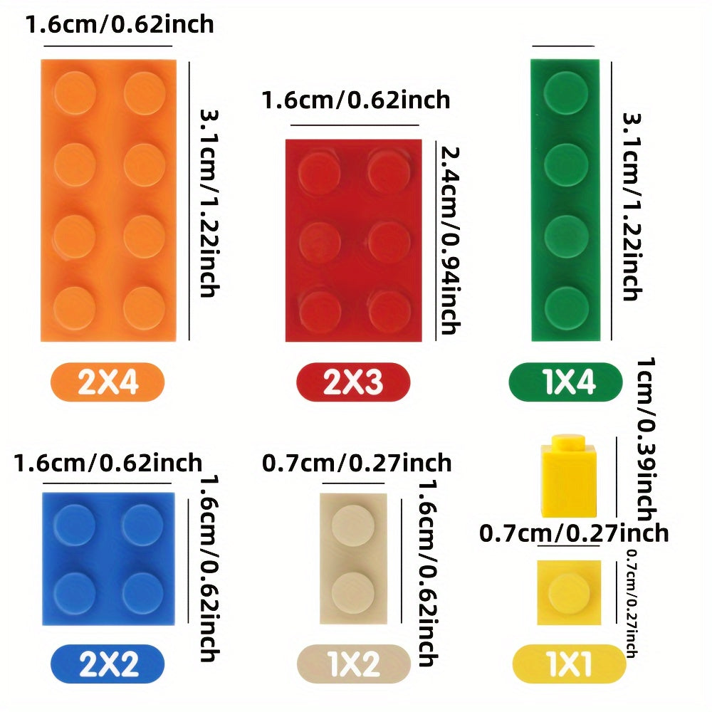 500pcs Building Blocks Set ABS Plastic Educational Bricks Ideal Gift
