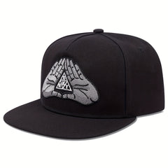 Men's Double Hands Mult. Flat Brim Hat