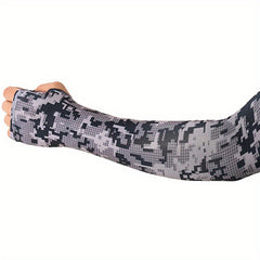 Camouflage Arm Sleeves Sun UV Protection for Cycling Fishing Running