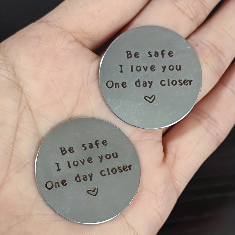Deployment Gift Pocket Coin Love Token Military Long Distance Gift