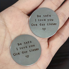 Deployment Gift Pocket Coin Love Token Military Long Distance Gift