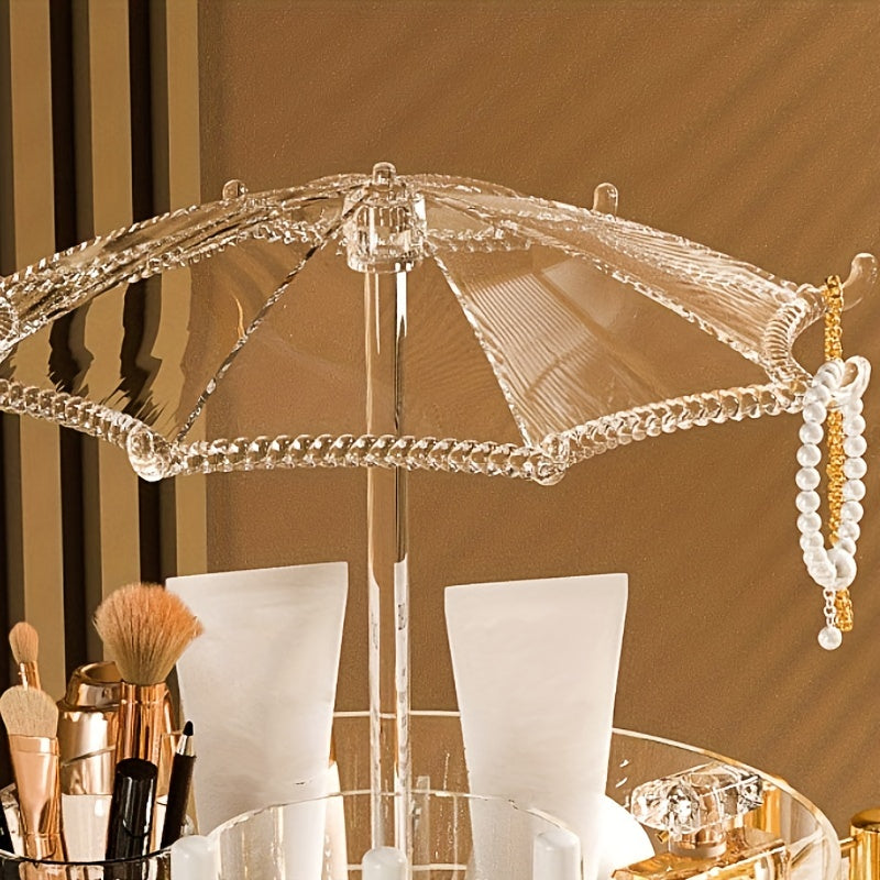 Adjustable 360-Degree Rotating Makeup Storage Display Case