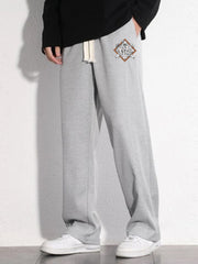 Floral Print Joggers Men's Casual Stretch Waist Sweatpants