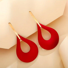Boho Teardrop Dangle Earrings 18K Plated Jewelry Gift