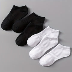 6 Pairs Lightweight Ankle Socks Women's Stockings & Hosiery