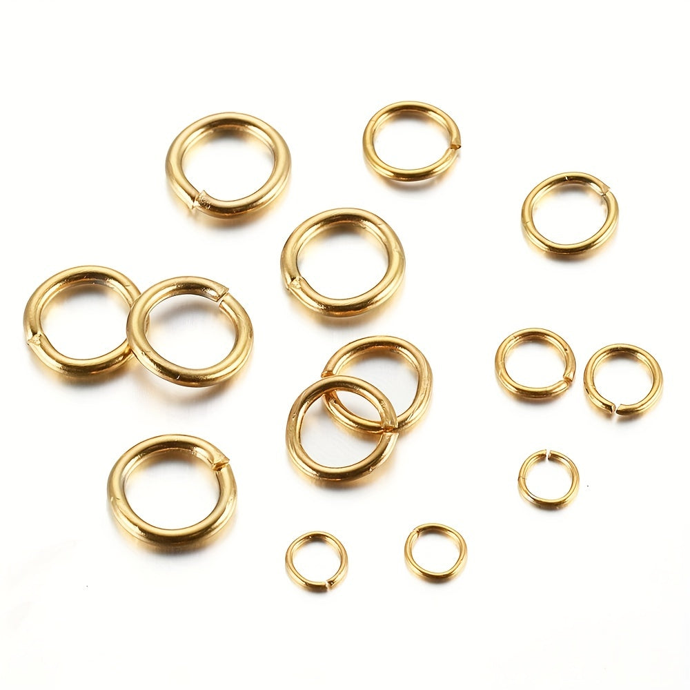 100pcs Stainless Steel Split Rings Openable Rings Connectors 10mm