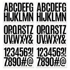3 Sheets 3" Letter Stickers Large Size DIY Car Wall School Decoration