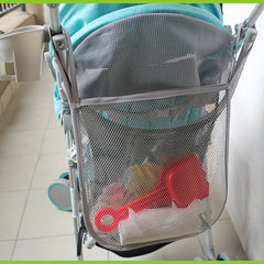 Baby Stroller Mesh Bag Storage Hanging Bag Gray