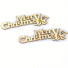 10pcs Wooden Christmas Letters for DIY Home Decor & Xmas Party