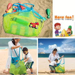 Kids Beach Toy Mesh Bag Seashell Tote for Shells & Toys