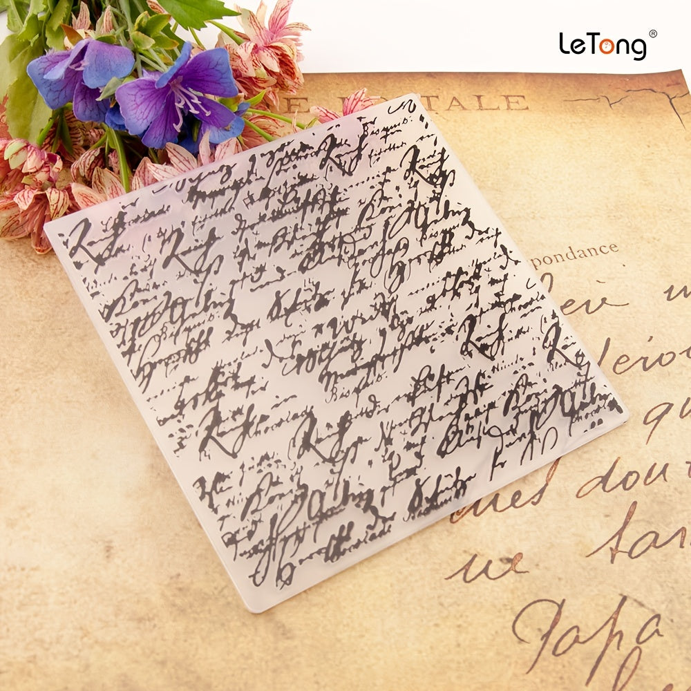 Embossing Folder Transparent Plastic Plate for Paper Card Decoration