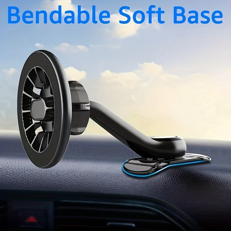 Magnetic Car Phone Mount for iPhone 14 13 12 Pro Max Mini Plus & MagSafe Cases