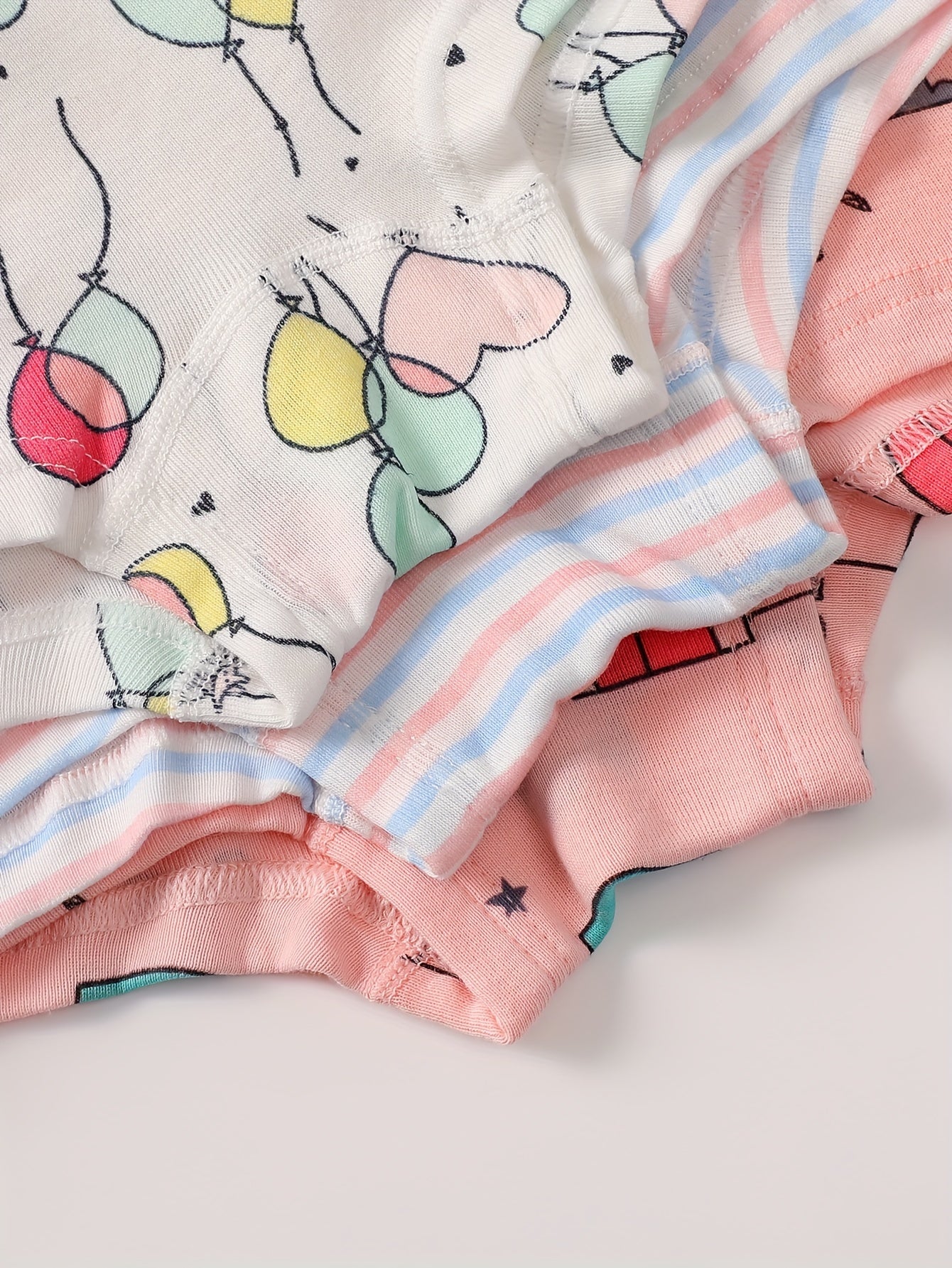 3pcs Cartoon Pattern Panties Comfy Kid's Underwear