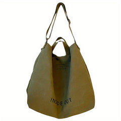 Large Capacity Canvas Tote Bag Handbag Gym Shoulder Shopping Swimming Bag