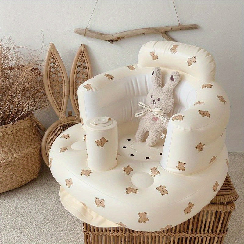 Baby Inflatable Seat with Built-In Air Pump for Babies 3-36 Months