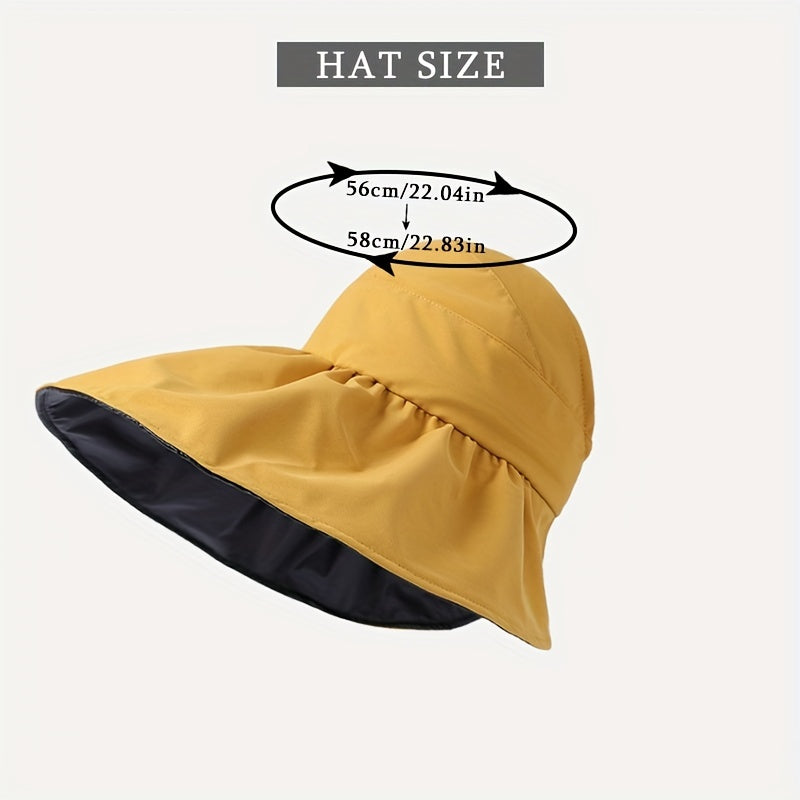 Packable Sun Hat Wide Brim UV Protection Bucket Hat