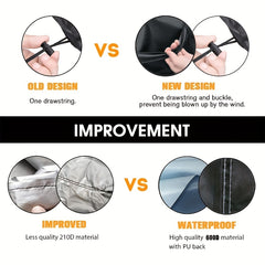 Balcony Round Hot Tub Cover Cap Waterproof
