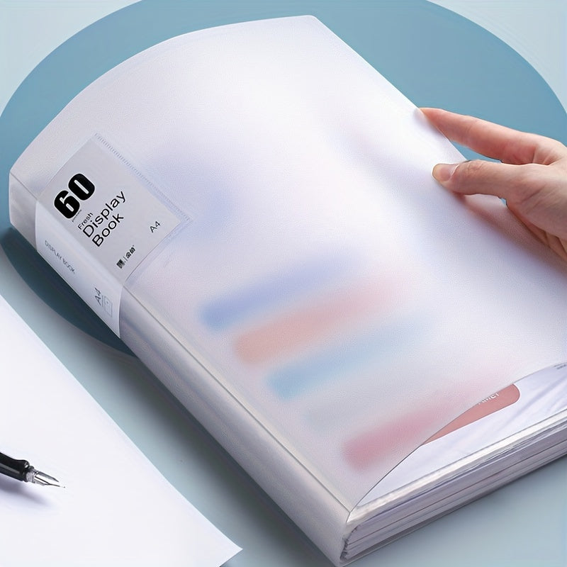 A4 Size File Storage Book Large Capacity 60 Pieces