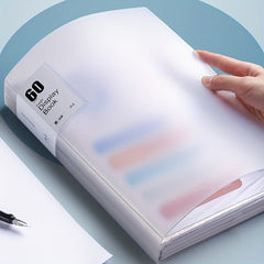 A4 Size File Storage Book Large Capacity 60 Pieces