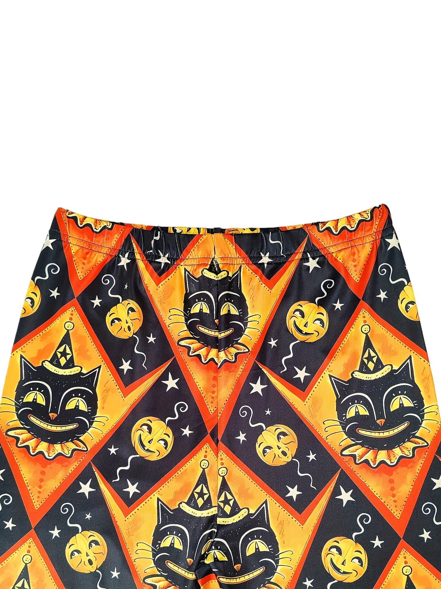 Halloween Print Skinny Leggings Elastic Waist Stretchy Leggings