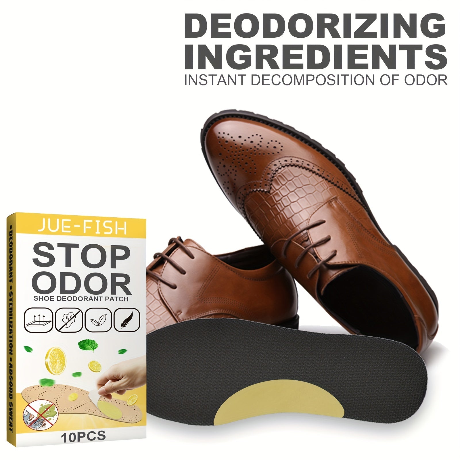 Shoe Deodorant Stickers Fresh & Odor Resistant Anti foot Odor Foot Sweat Insole