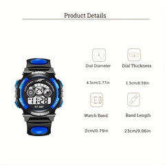 Sports Watch Colorful Luminous Watch Men's Electronic Watch