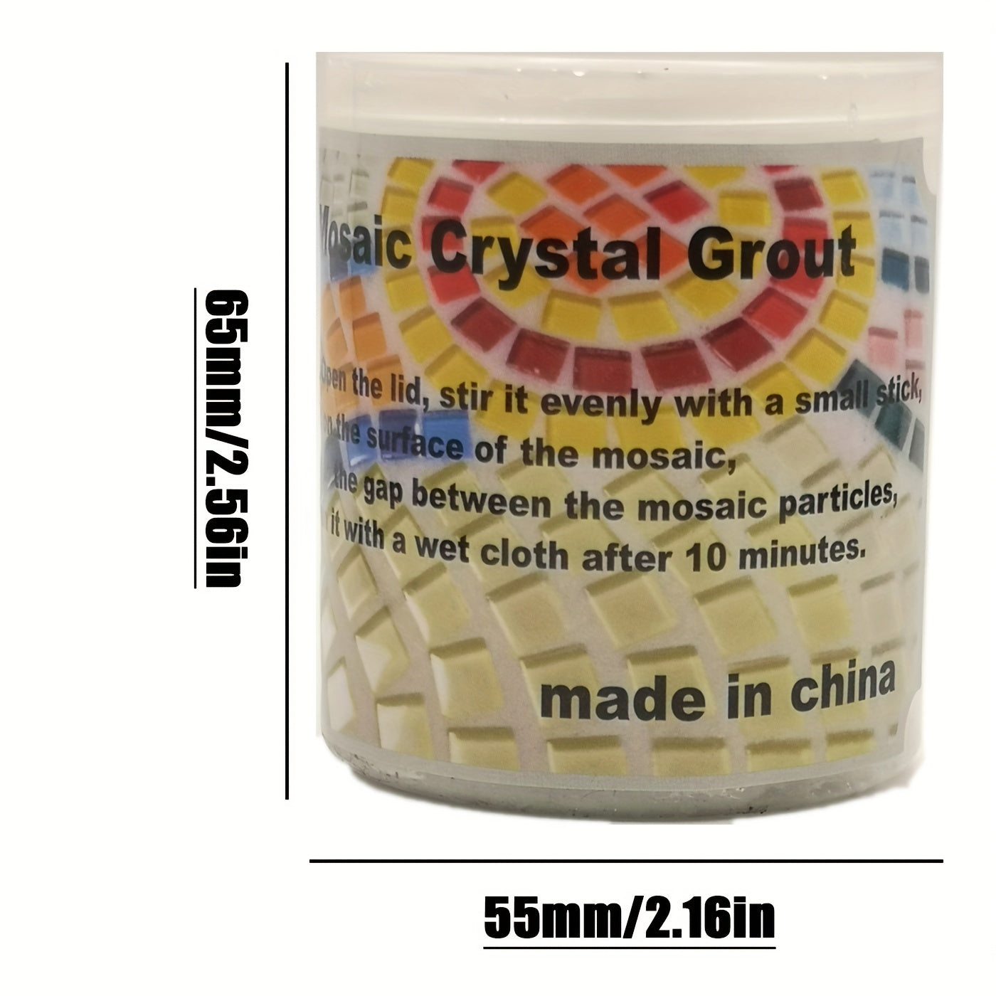 80G Crystal Translucent Grout Glue Nano Glass Tiny Beads Dilute Epoxy