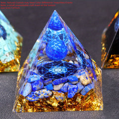 Orgone Pyramid with Amethyst Crystal Ball