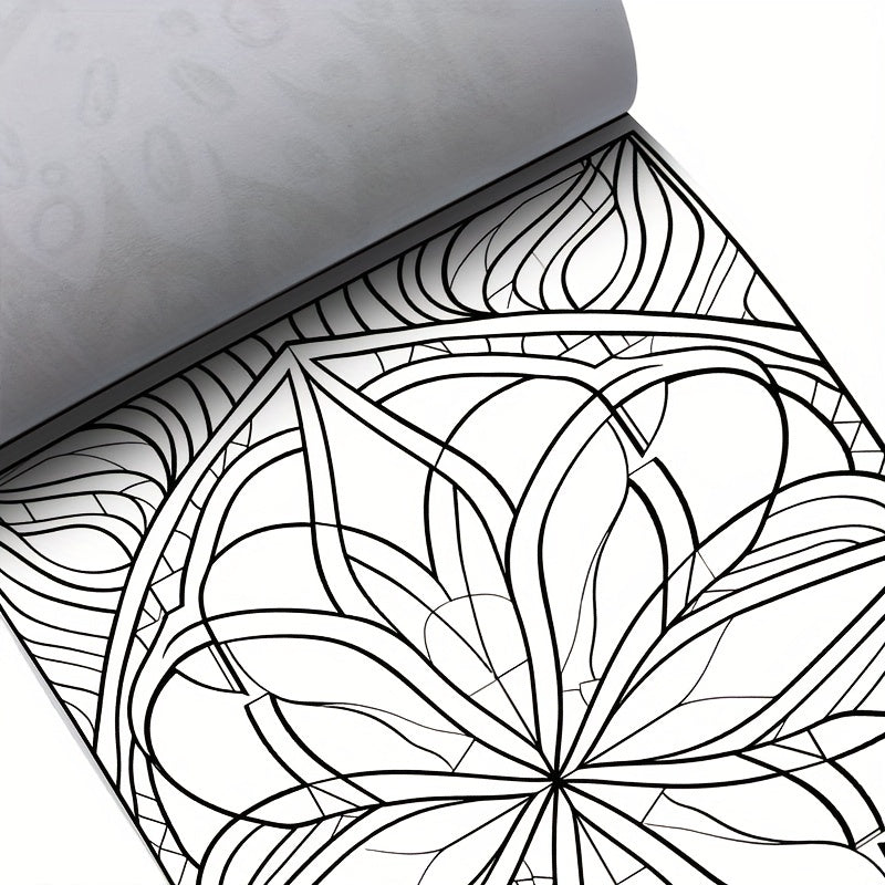 18 2x25 Geometric Coloring Book For Adults - Holiday Party Gift