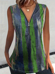 Striped Tank Top Casual Sleeveless Summer Top Women's Clothing