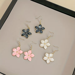 Vintage Floral Geometric 3D Earrings for Women