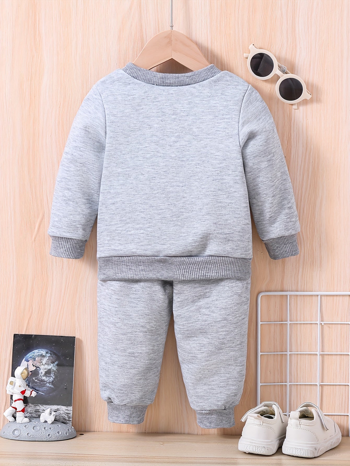 Baby Casual Outfit Long Sleeve Sweatshirt Trousers Set