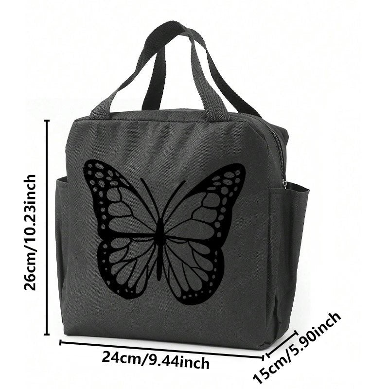 Leakproof Insulated Lunch Bag Butterfly Design