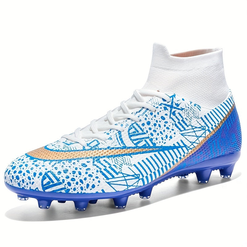 Boy's AG Cleat Football Boots High Top Lace Up Soccer Cleats