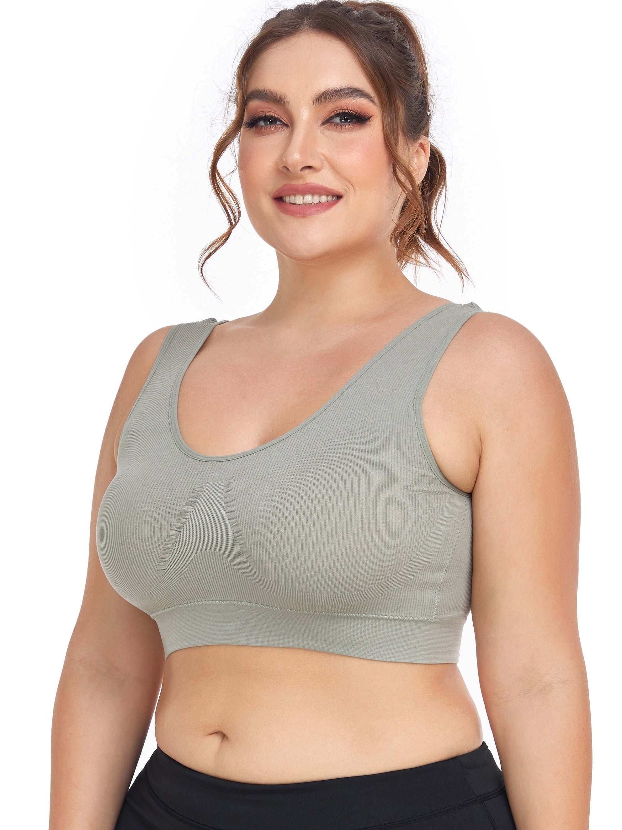  Seamless Full Coverage Sports Bra