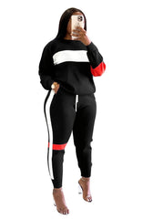 Striped Long Sleeve Top & Pants Set for Fall/Winter